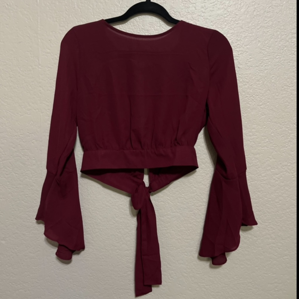 Fashion Nova sheer blouse